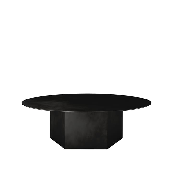Epic Steel salontafel - midnight black, ø110cm - Gubi