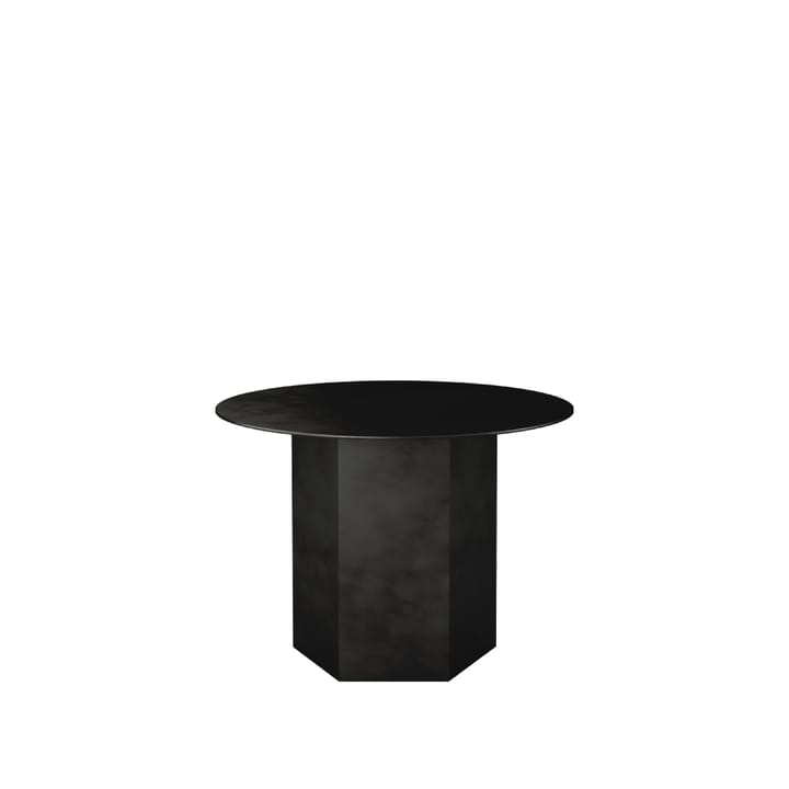 Epic Steel salontafel - Midnight black, Ø60cm - GUBI