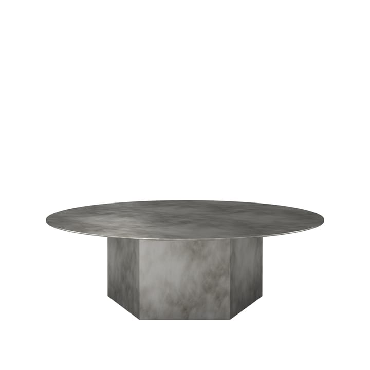 Epic Steel salontafel - misty grey, ø110cm - GUBI