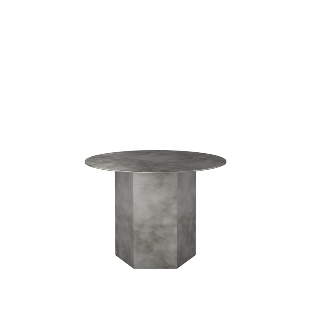 GUBI Epic Steel salontafel misty grey, ø60cm