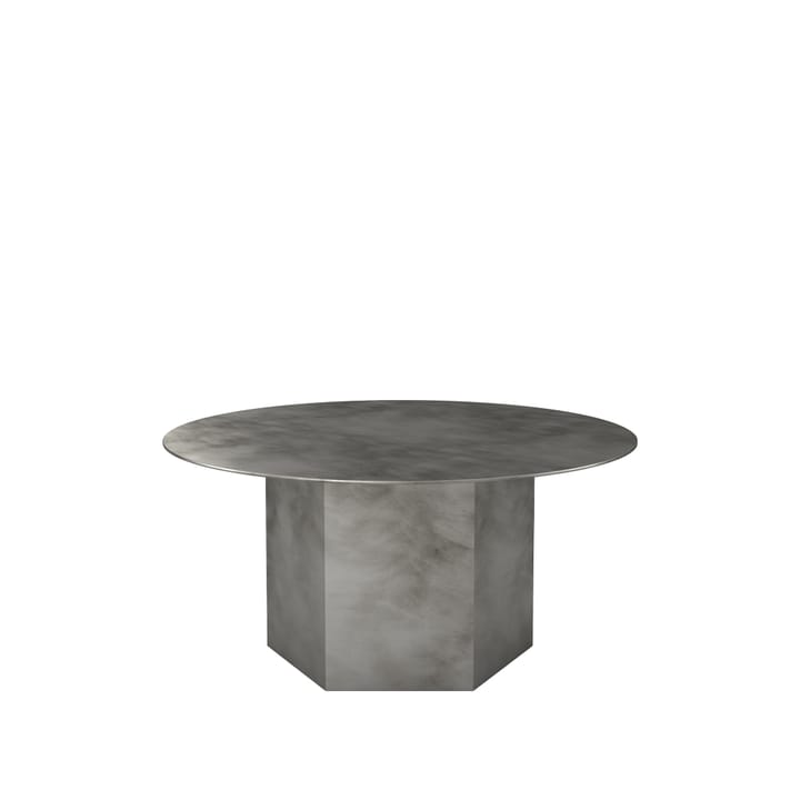 Epic Steel salontafel - misty grey, ø80cm - GUBI