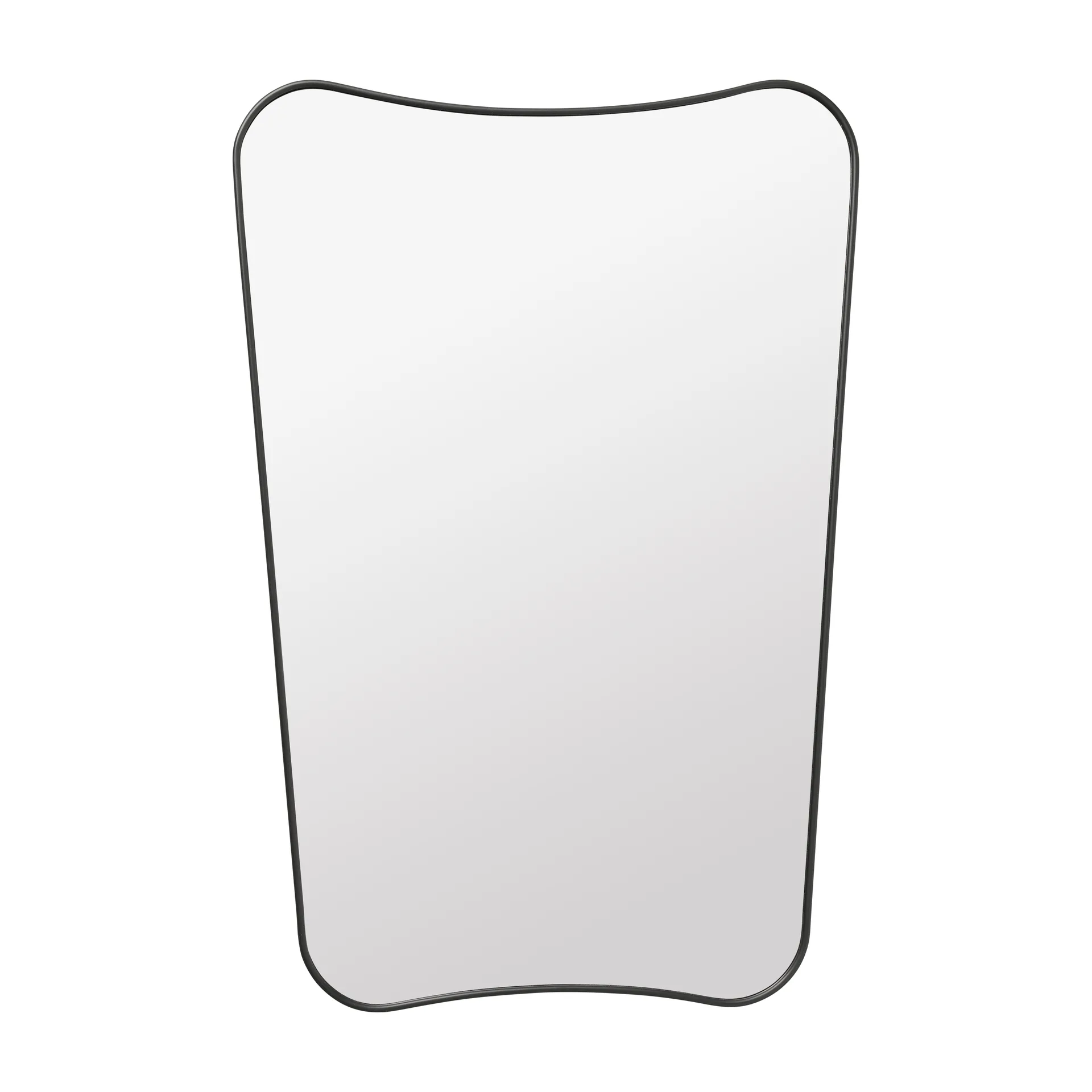 F.A.33 Rechthoekige spiegel, zwart messing GUBI