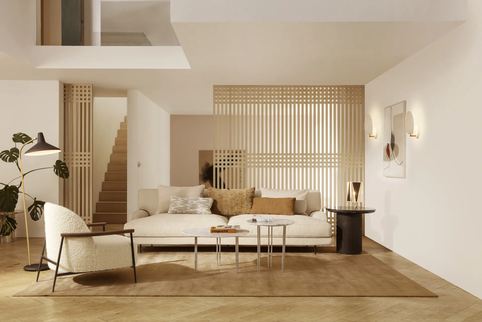 Flaneur tweezitsbank, Indianskop 15-antique brass GUBI