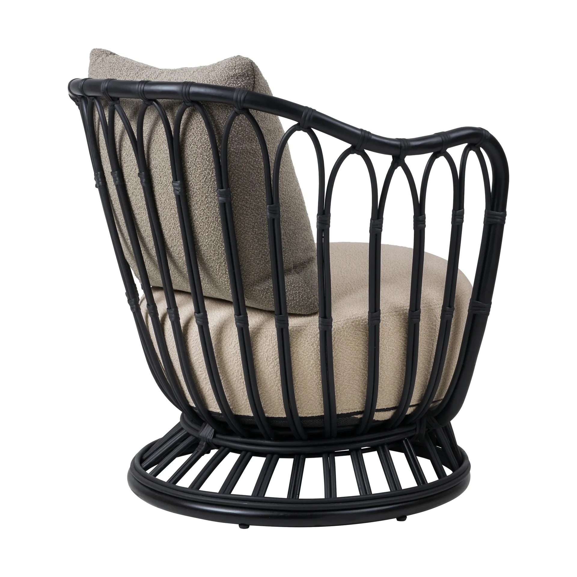 Grace Outdoor Lounge stoel, Lorkey Limonta 41-43-black GUBI