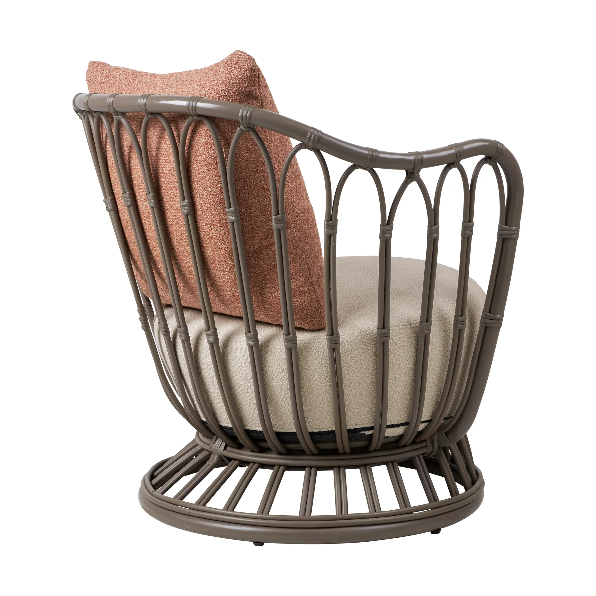 Grace Outdoor Lounge stoel, Lorkey Limonta 41-44-mushroom gray GUBI