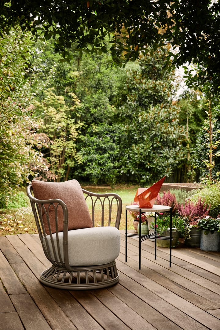 Grace Outdoor Lounge stoel , Lorkey Limonta 41-44-mushroom gray GUBI