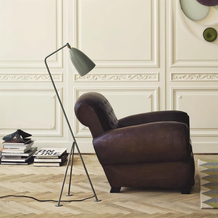 Gräshoppa vloerlamp, blauw-grijs GUBI