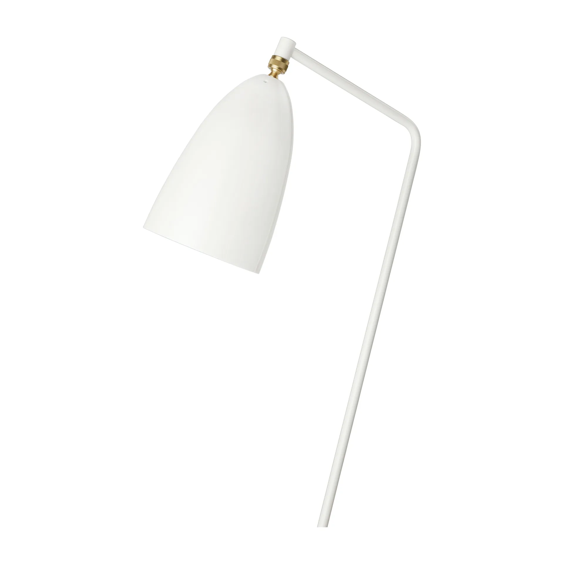 Gräshoppa vloerlamp glanzend, Alabaster white GUBI