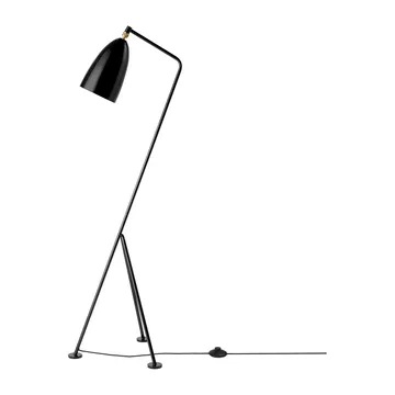 Gräshoppa vloerlamp glanzend - Black - GUBI