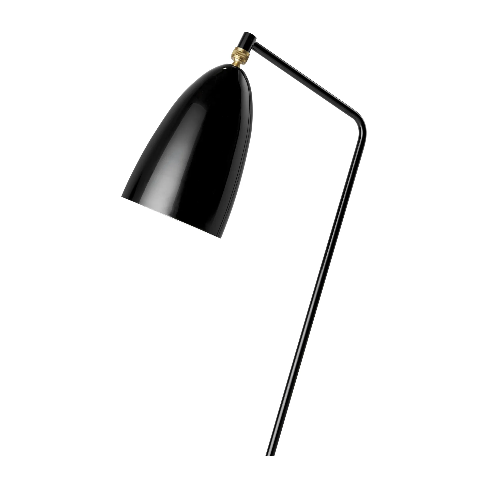 Gräshoppa vloerlamp glanzend, Black GUBI