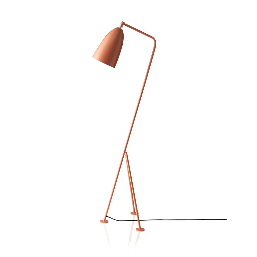 GUBI Gräshoppa vloerlamp vintage rood | Scandinavisch Interieur | Vloerlampen | Rood
