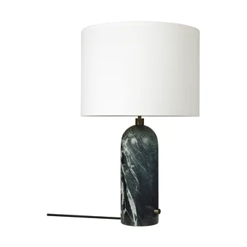 Gravity L tafellamp - Emerald marble-white - GUBI