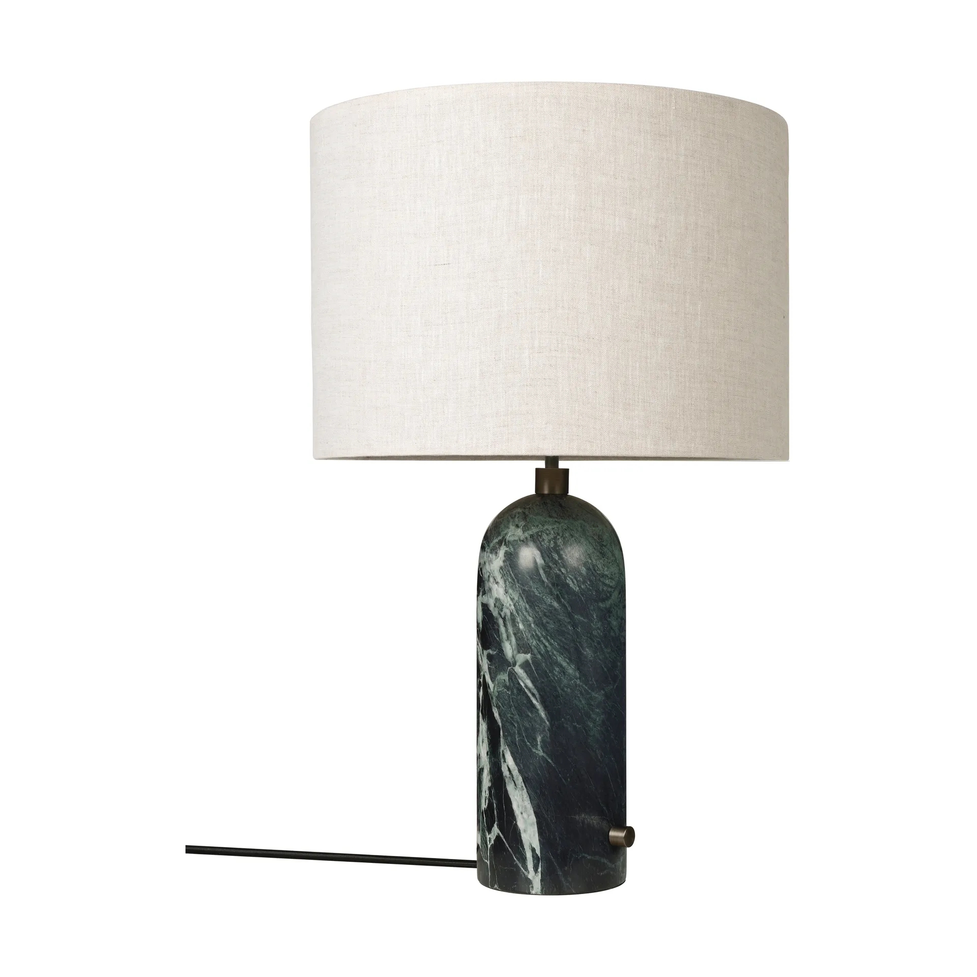 Gravity L tafellamp, Emerald marmer-canvas GUBI
