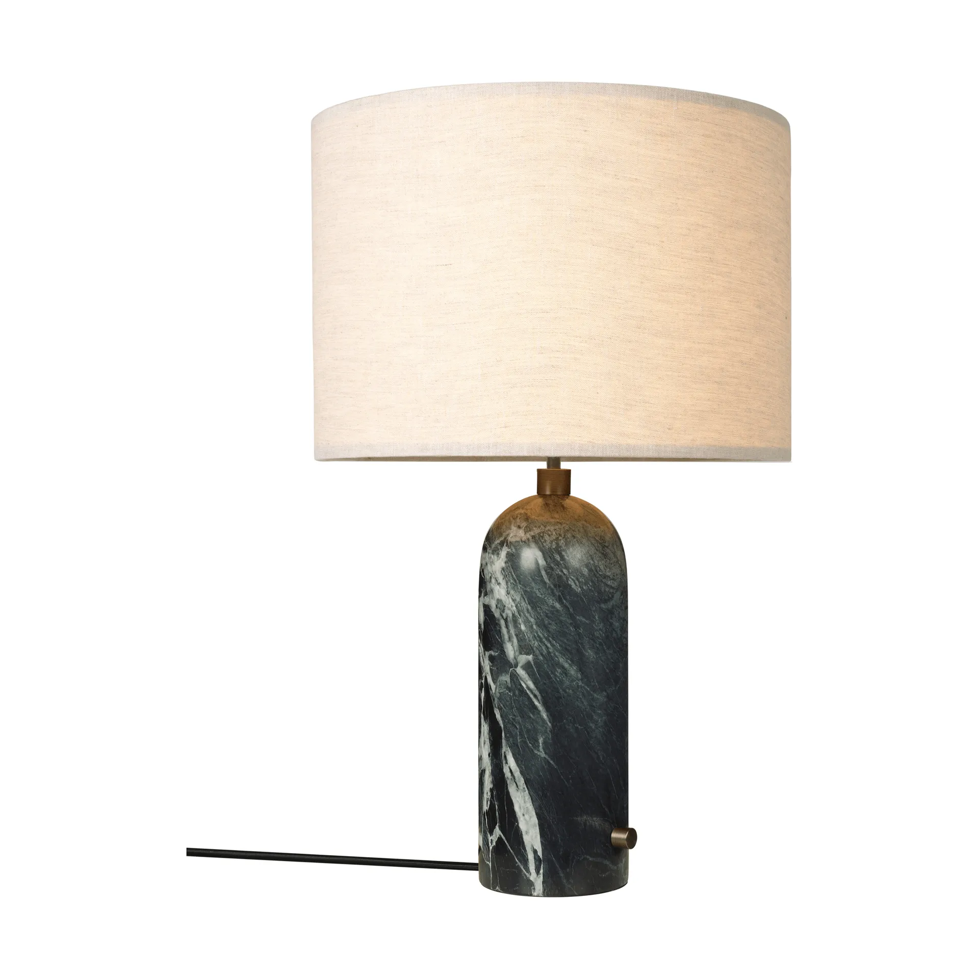 Gravity L tafellamp, Emerald marmer-canvas GUBI