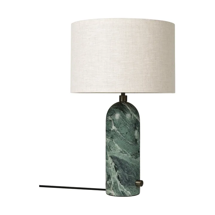 Gravity S tafellamp - Emerald marmer-canvas - GUBI