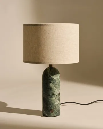 Gravity S tafellamp - Emerald marmer-canvas - GUBI