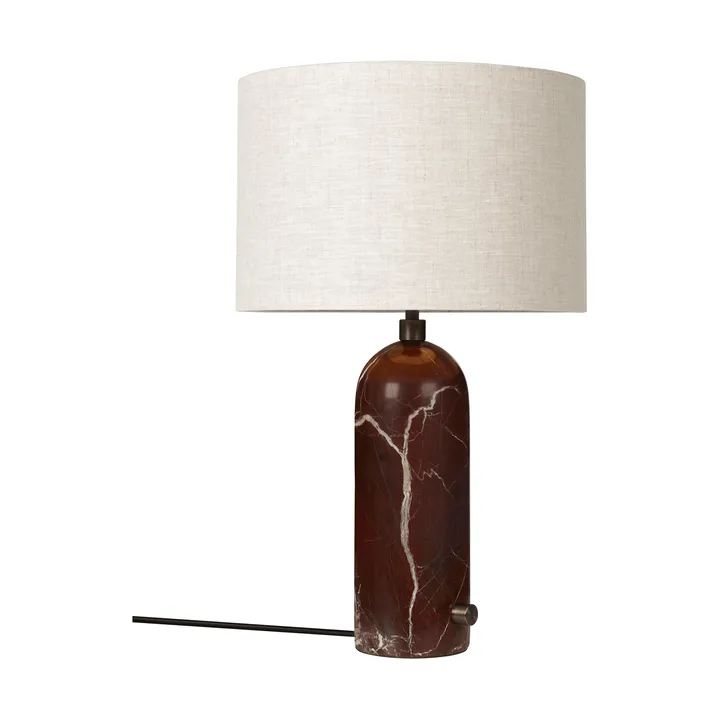 Gravity S tafellamp - Maroon marble-canvas - GUBI
