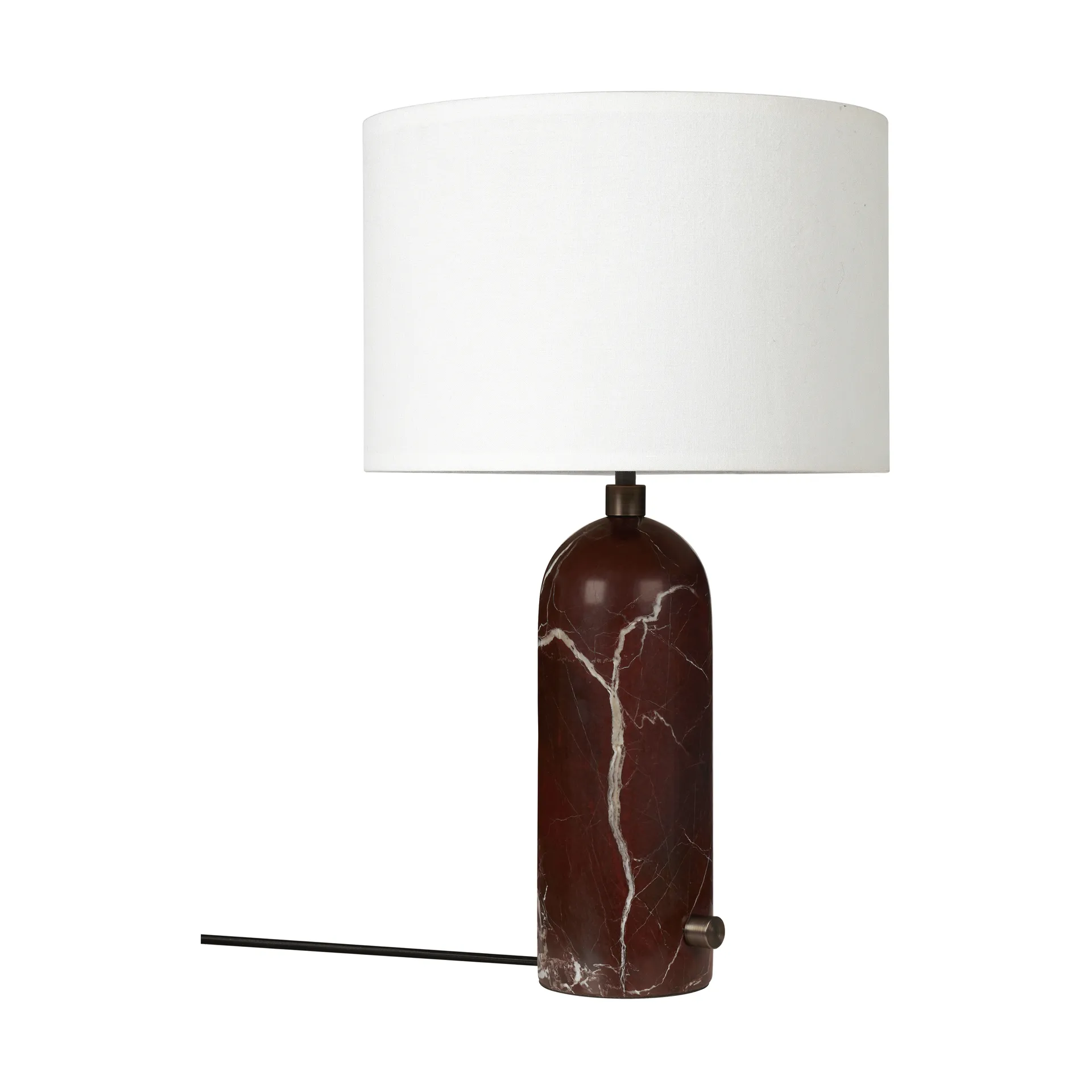 Gravity S tafellamp, Maroon marble-white GUBI