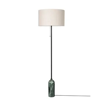 Gravity vloerlamp - Emerald marmer-canvas - GUBI