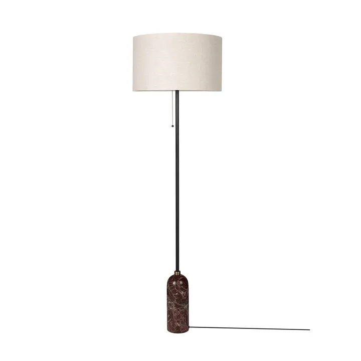 Gravity vloerlamp - Maroon marble-canvas - GUBI