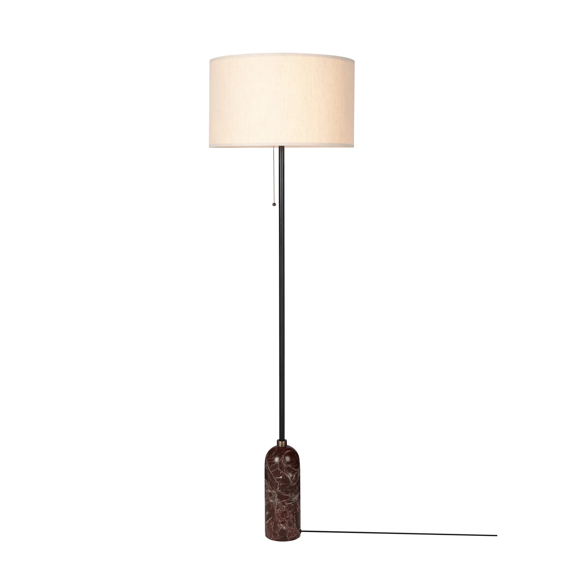 Gravity vloerlamp, Maroon marble-canvas GUBI