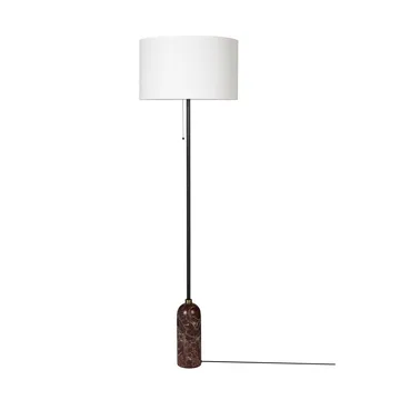 Gravity vloerlamp - Maroon marble-white - GUBI