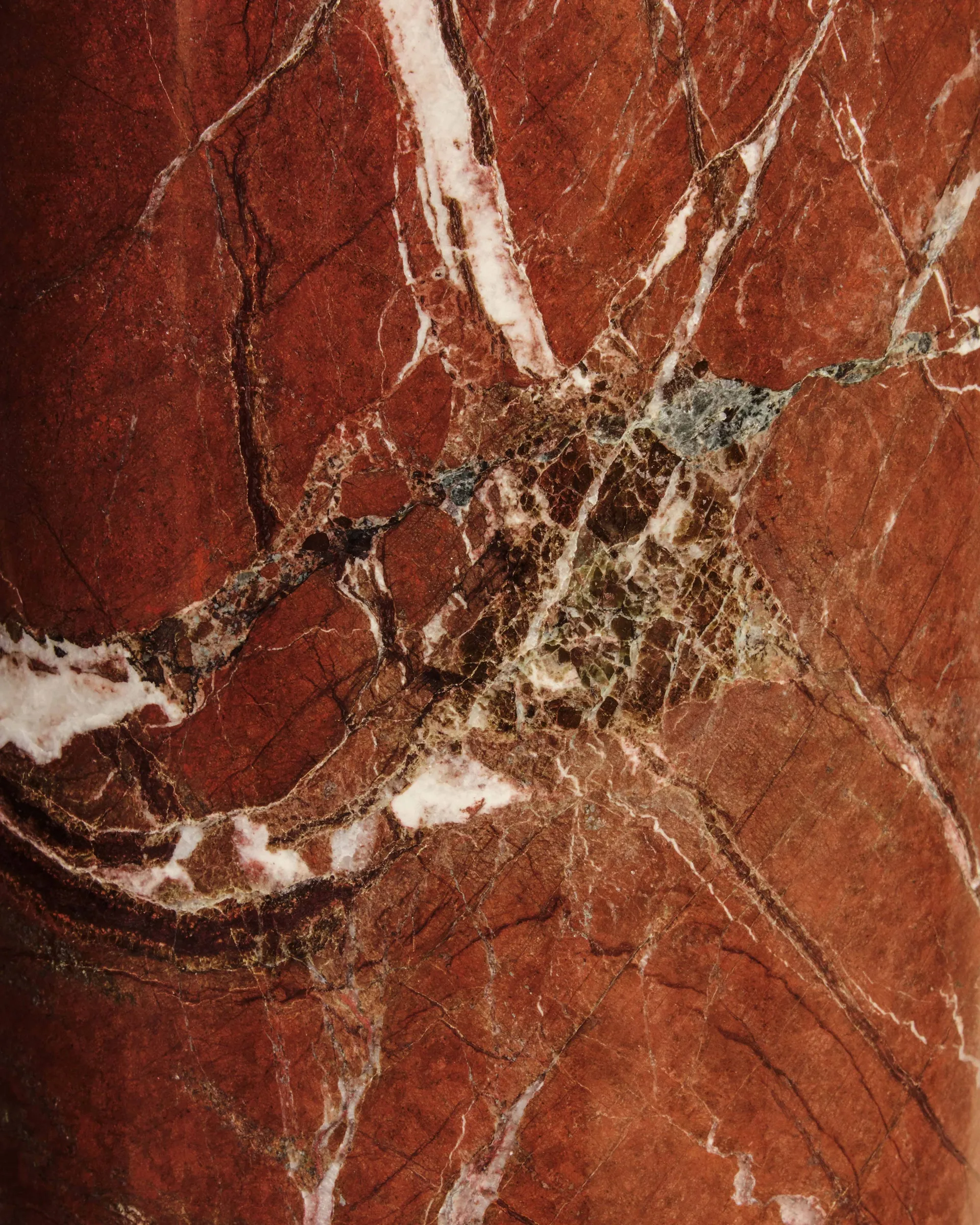 Gravity vloerlamp, Maroon marble-white GUBI