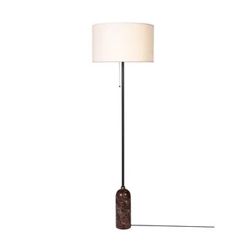 Gravity vloerlamp - Maroon marble-white - GUBI