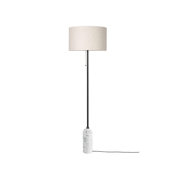 Gravity vloerlamp - wit marmer/canvas - GUBI