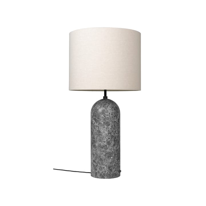 Gravity XL vloerlamp - grijs marmer/canvas, low - GUBI