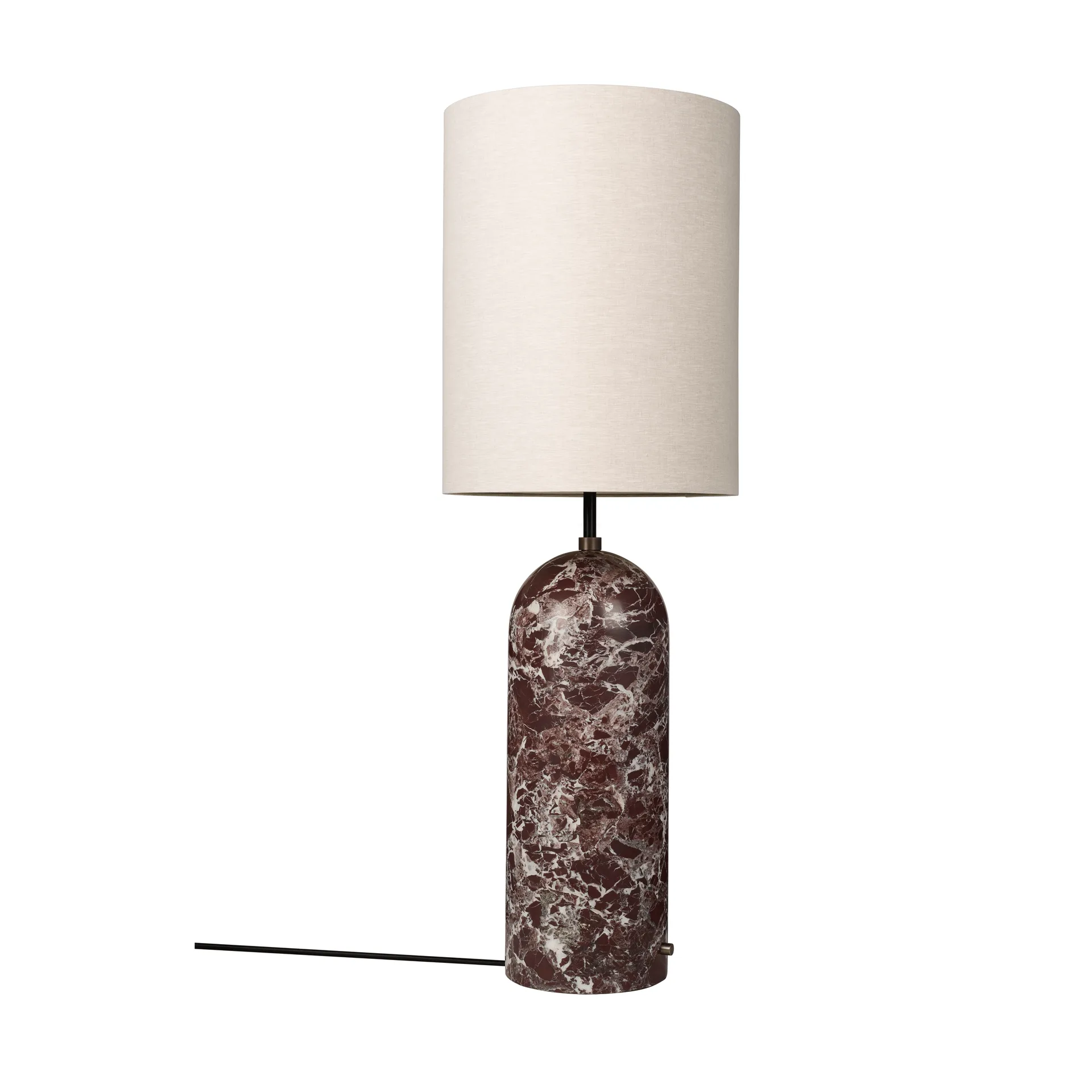 Gravity XL vloerlamp, Maroon marble-canvas GUBI