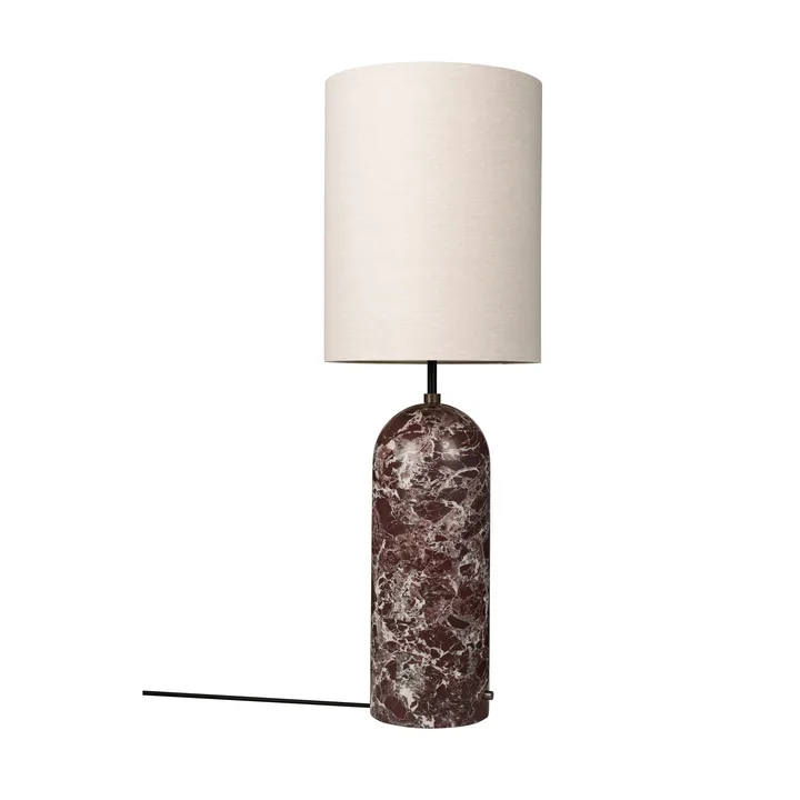 Gravity XL vloerlamp - Maroon marble-canvas - GUBI