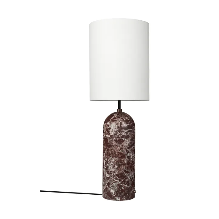 Gravity XL vloerlamp - Maroon marble-white - GUBI