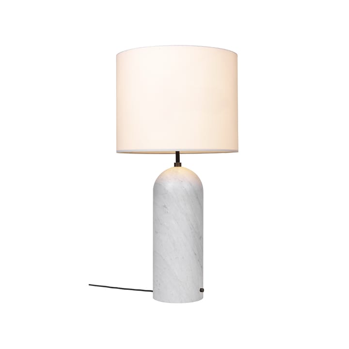 Gravity XL vloerlamp, wit marmer/wit, low GUBI