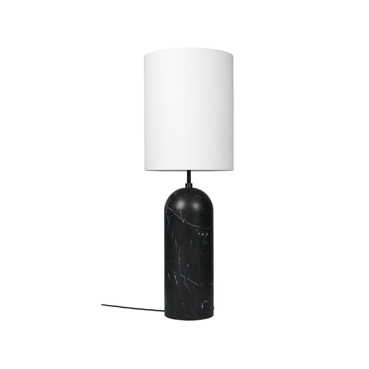 Gravity XL vloerlamp - zwart marmer/wit, high - GUBI