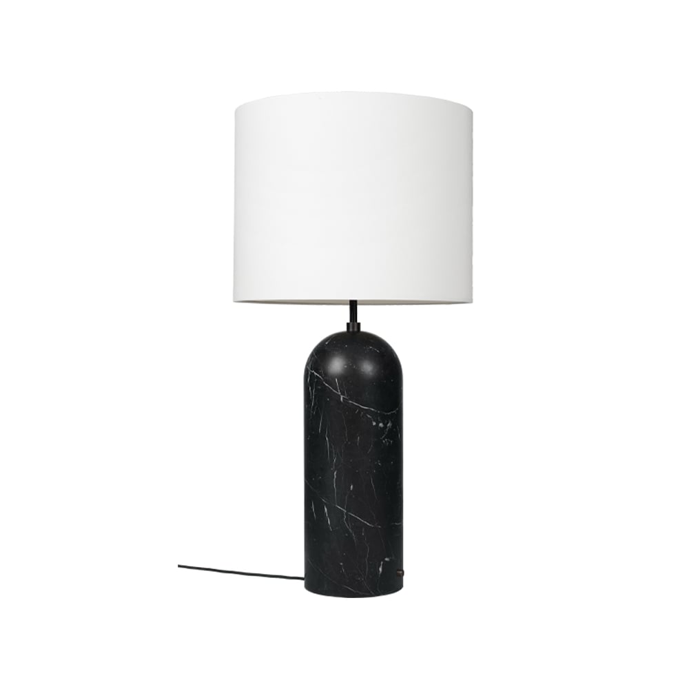 GUBI Gravity XL vloerlamp zwart marmer/wit, low | Scandinavisch Interieur | Vloerlampen | Zwart