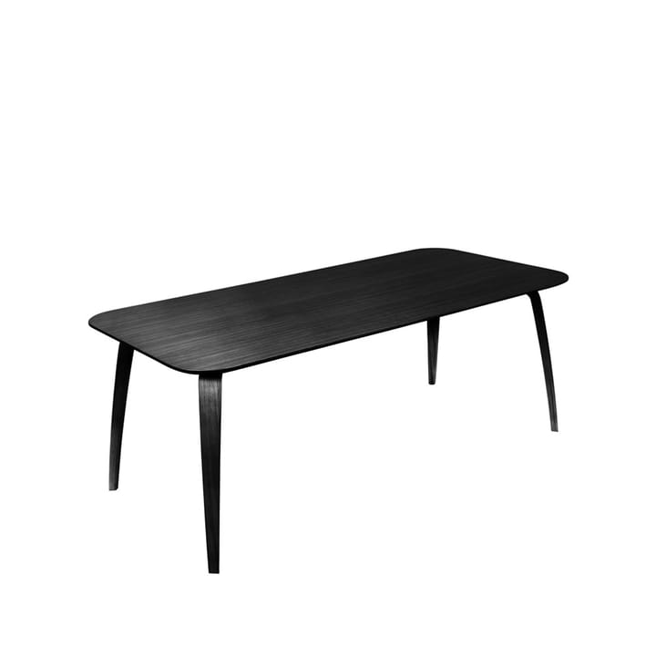 Gubi rechthoekige eettafel - black stained ash - GUBI