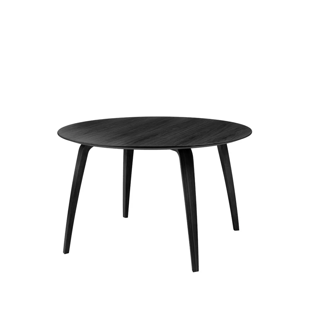 Gubi ronde eettafel, black stained ash GUBI
