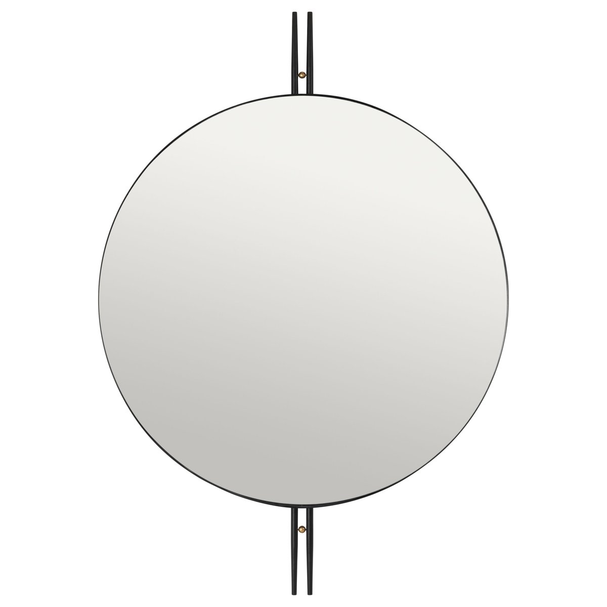 GUBI IOI muurspiegel o80 cm Zwart | Scandinavisch Interieur | Wandspiegels | Zwart