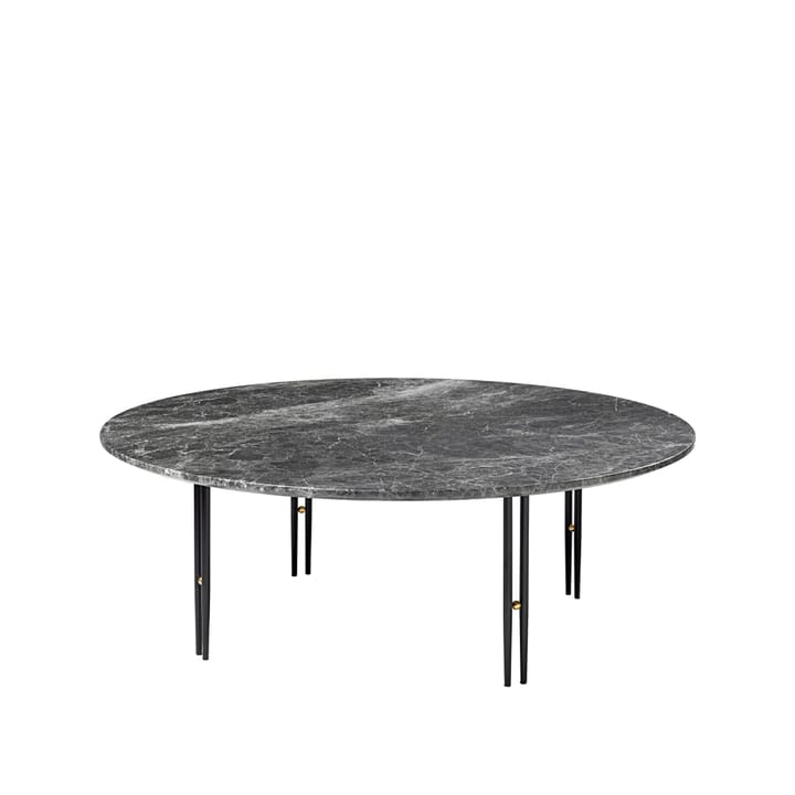 IOI salontafel - grey emperador marble, ø110, zwart frame - GUBI