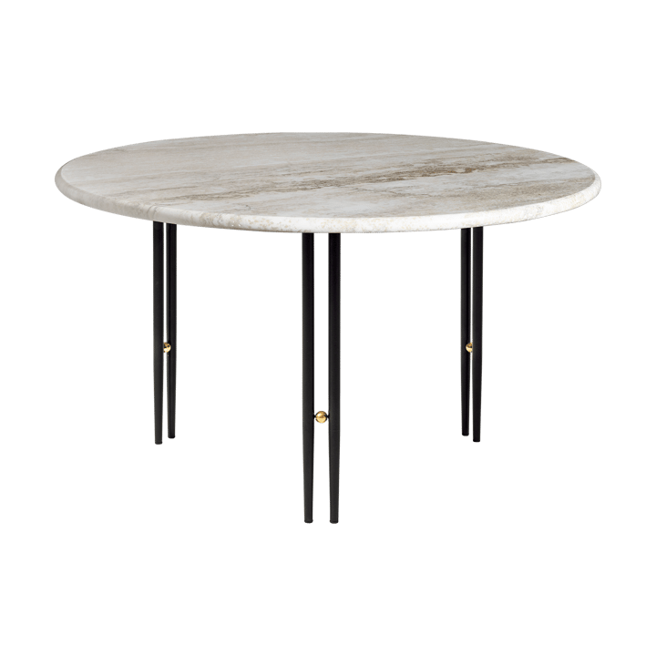 IOI salontafel - Rippled beige-zwarte frame ø70 cm - GUBI