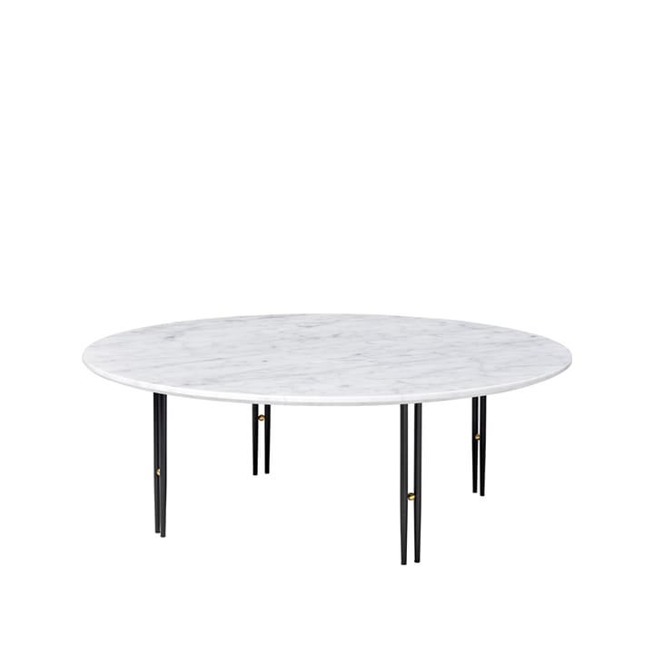 IOI salontafel - white carrara marble, ø110, zwart frame - GUBI