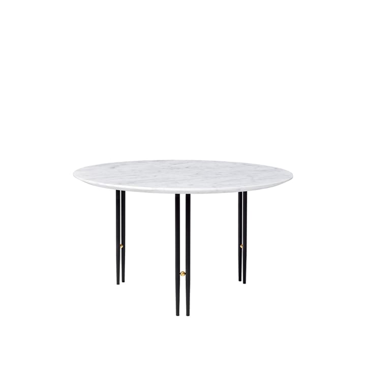 IOI salontafel - white carrara marble, ø70, zwart frame - GUBI