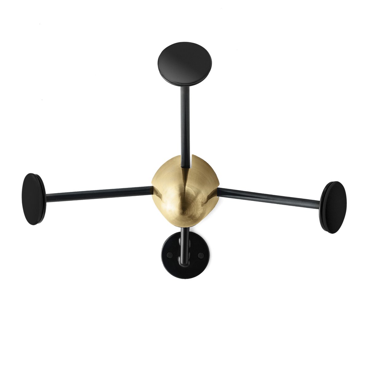 GUBI Matégot kapstak zwart-messing | Scandinavisch Interieur | Haken & hangers | Zwart