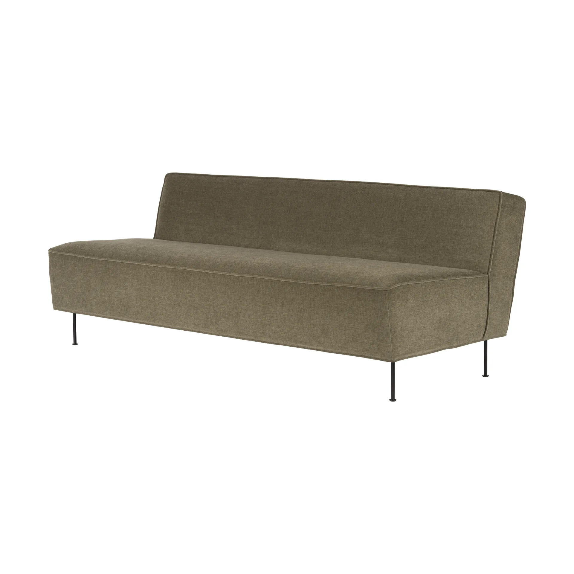 Modern Line bank 180x83x70 cm, Belsuede special FR 002-black GUBI