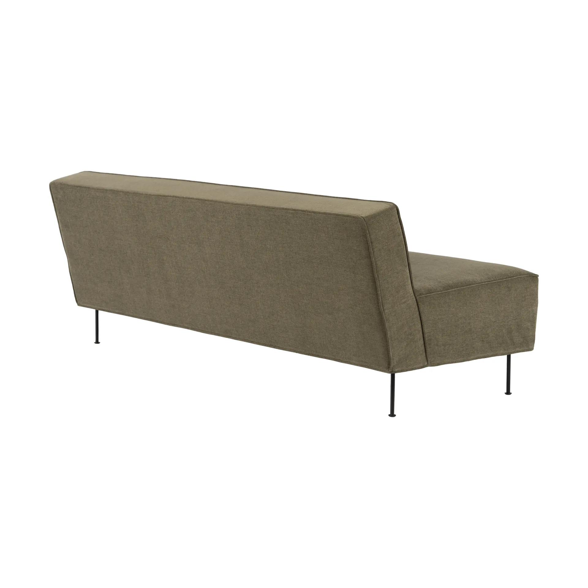 Modern Line bank 180x83x70 cm, Belsuede special FR 002-black GUBI