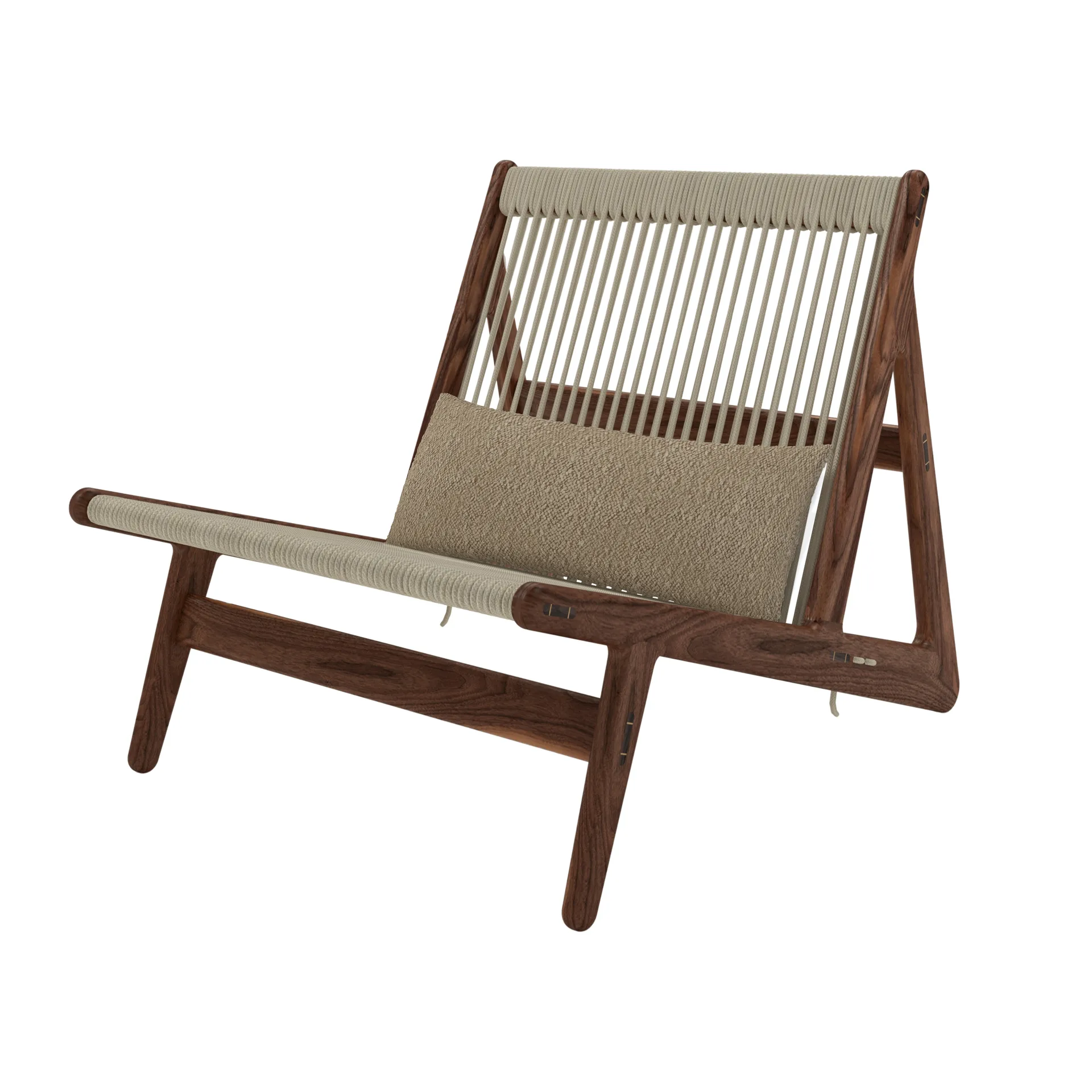 MR01 Initial Chair stoel, Geolied walnoot GUBI