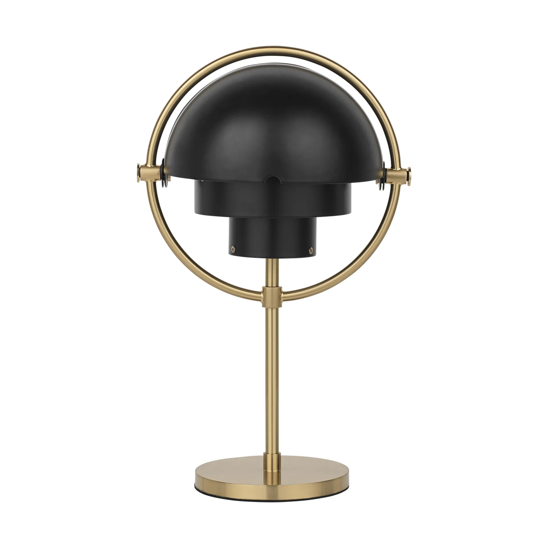 Multi-Lite draagbare lamp, Black semi matt-brass GUBI
