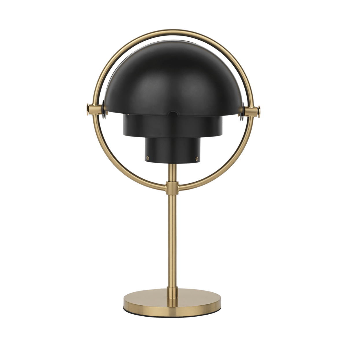 GUBI Multi-Lite draagbare lamp Black semi matt-brass