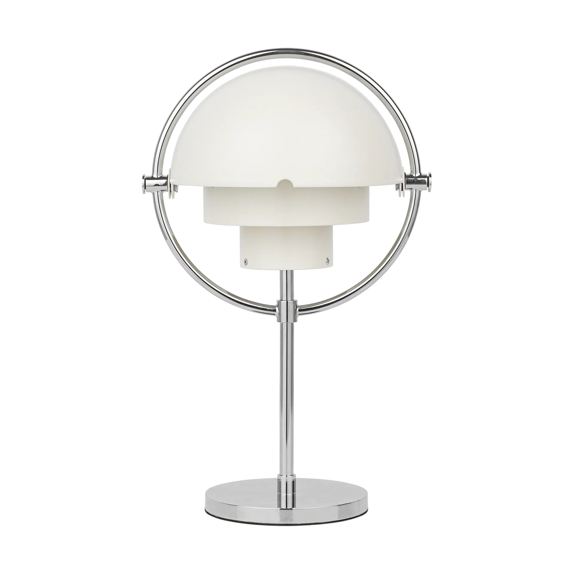 Multi-Lite draagbare lamp, White semi matt-chrome GUBI